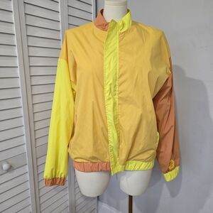 Bumble Colorblock Windbreaker Jacket Women's L Athleisure Blockcore 80s‎ Retro